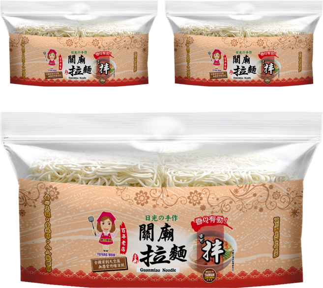 譽方媽媽 關廟拉麵, 1kg, 3包
