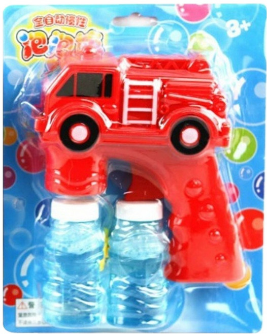 消防車泡泡槍 附贈泡泡水 300g, 1組, 顏色隨機
