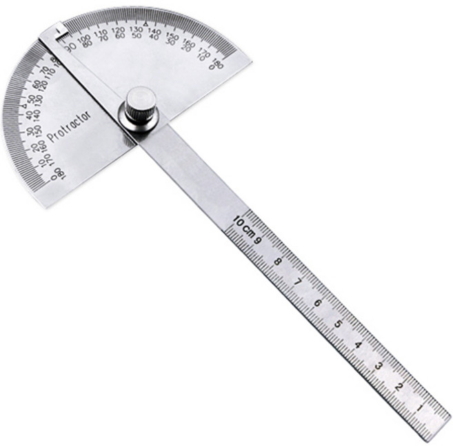 OON 스테인레스 분도기 100mm, 1개