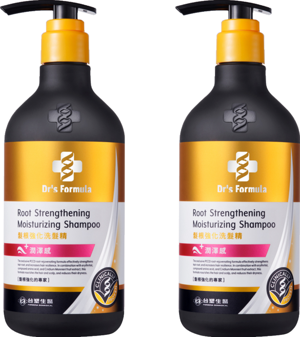 台塑生醫 髮根強化洗髮精 潤澤感, 580g, 2瓶