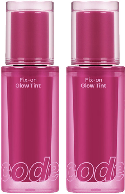코드글로컬러 픽스온 글로우 틴트, 05 딥베리, 4.2g, 2개