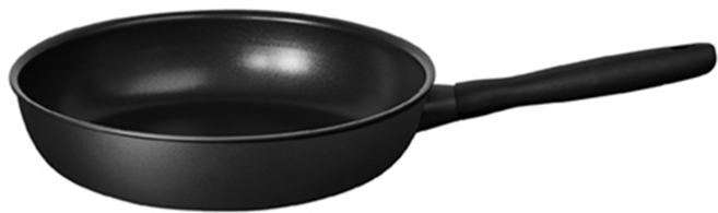 MEYER 美亞 IH陽極不沾平底鍋 鎧甲黑, 28cm, 1個