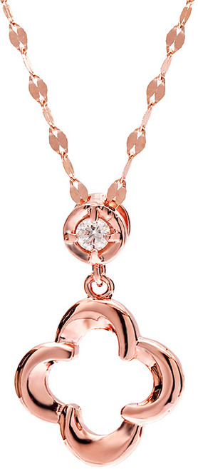 JuriEtte 14K/18K 女性花朵勒內金項鍊