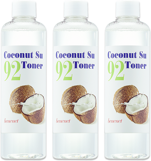 베니넷 코코넛수 92 토너, 3개, 300ml