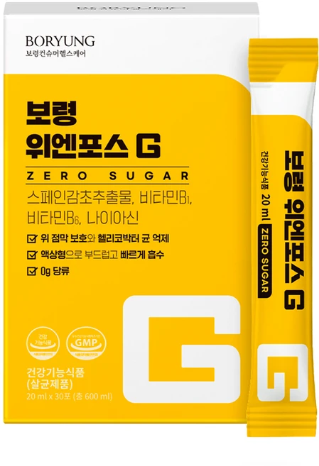 보령 위엔포스G 제로슈가, 30회분, 1개 - 쿠팡