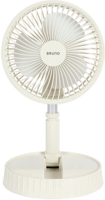 BRUNO 무선 폴더블 선풍기, BWF-2124, 베이지