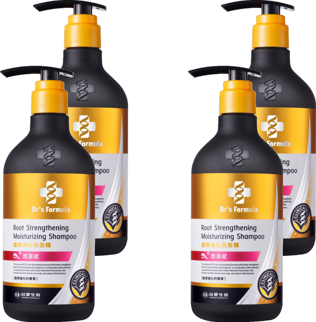 台塑生醫 髮根強化洗髮精 潤澤感, 580g, 4瓶