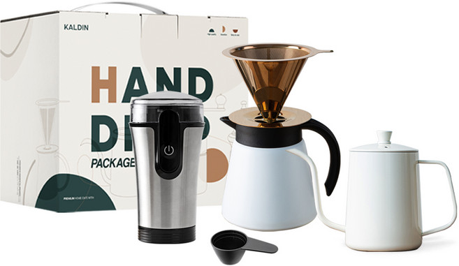 칼딘 올인원 핸드드립 세트 A2, 화이트, 1세트