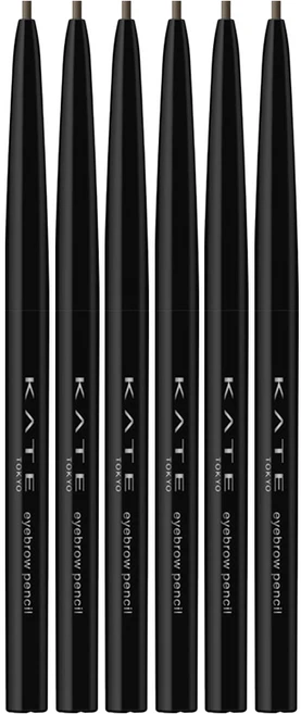 케이트 아이브로우 펜슬 Z, 6개, BR-3 내추럴 브라운 - 쿠팡