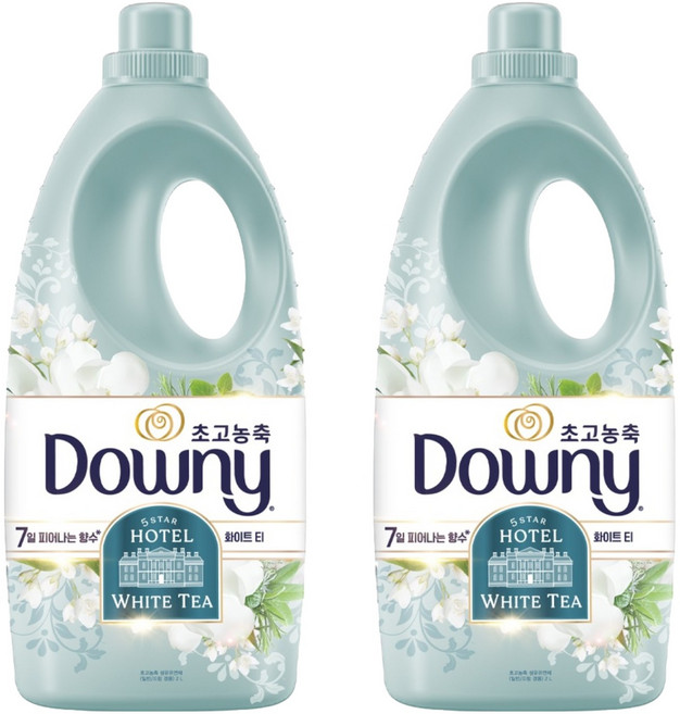 다우니 향수 초고농축 섬유유연제 화이트티 본품, 2개, 2L