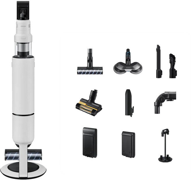 삼성전자 Bespoke 제트 AI 400W 스틱청소기 + 펫브러시 세트 VS90F40CNG 고객직접설치, 새틴 그레이지