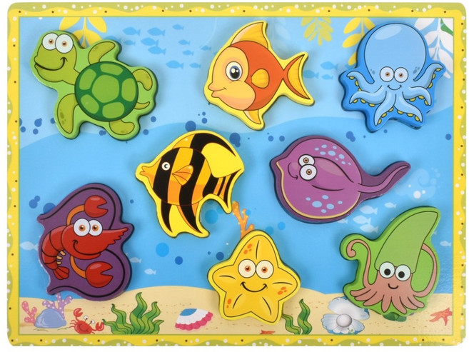 우드벨 바다 입체 퍼즐 8피스, 1개