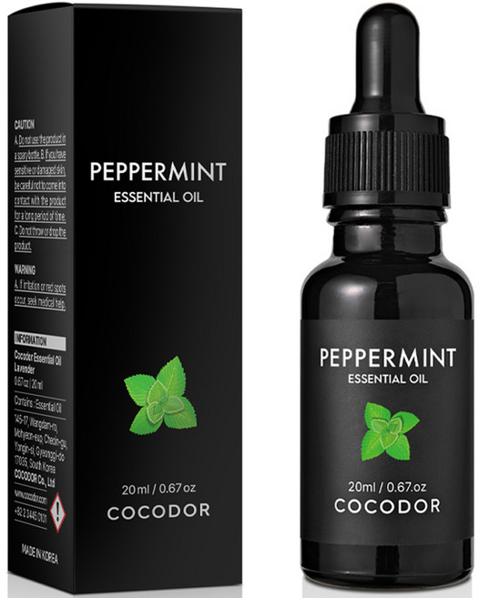 코코도르 비건 아로마 에센셜 오일, 페퍼민트, 20ml, 1개