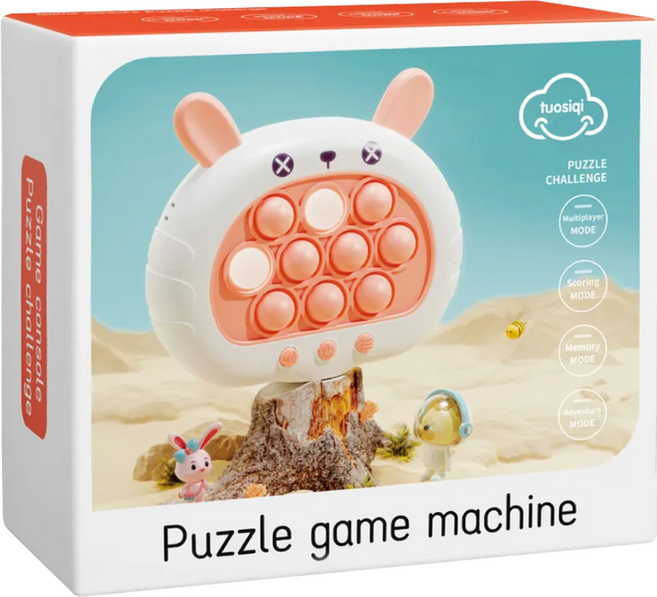 kidmate 孩子王 小兔闖關遊戲機, 粉色, 1個
