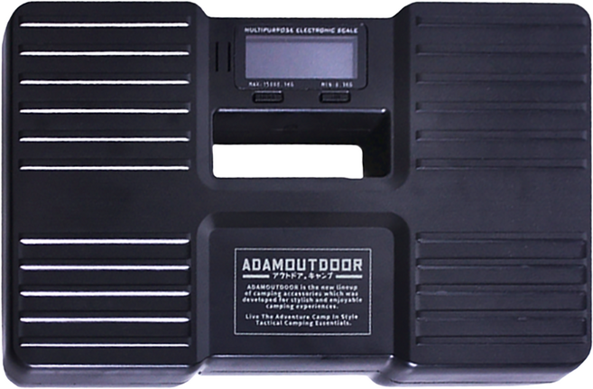 ADAMOUTDOOR 迷你隨攜體重計 240 x 150 x 27mm 450g, 單一商品, 黑色, 1個