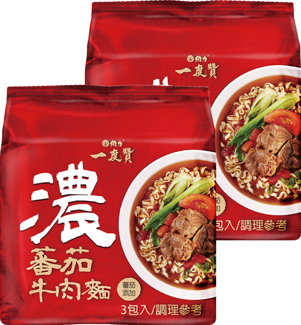 維力 一度贊 蕃茄牛肉麵 185g, 6包
