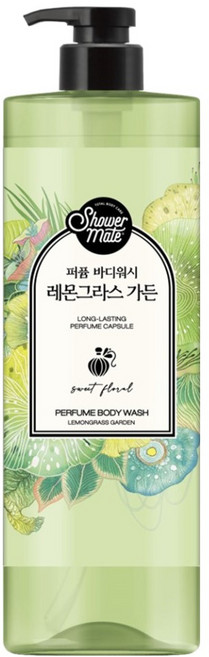 Shower mate 香氛沐浴乳 檸檬草花園 1L, 1瓶