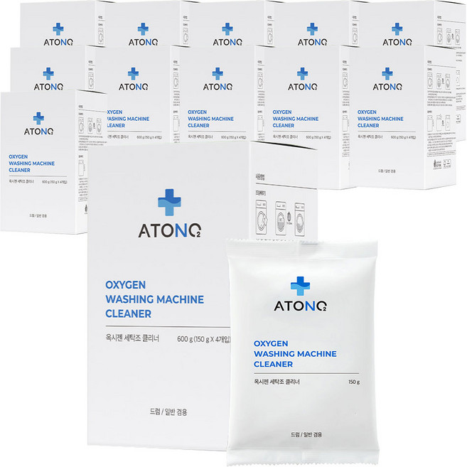 아토앤오투 옥시젠 세탁조 클리너, 150g, 12개