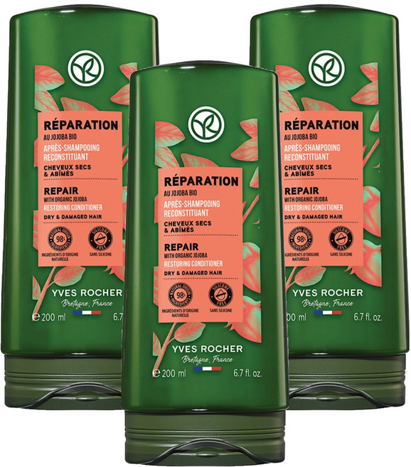 YVES ROCHER 伊夫黎雪 荷荷芭護髮素, 3個, 200ml