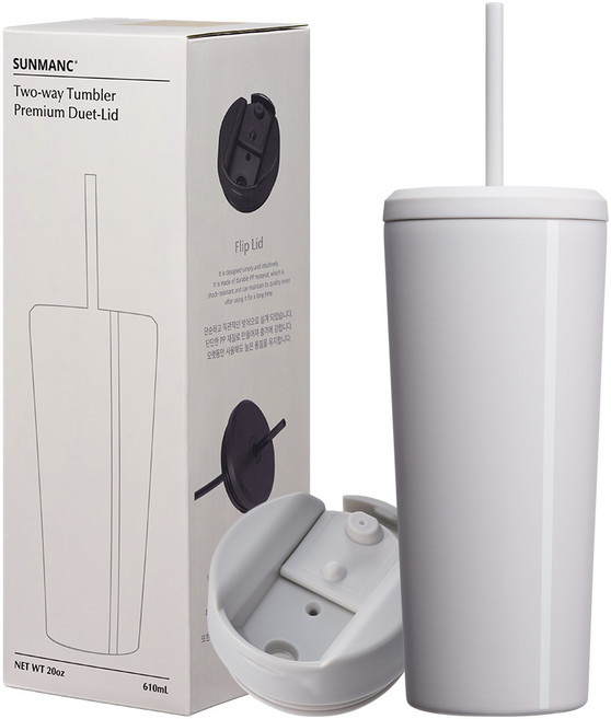 선망 투웨이 텀블러, 웜그레이, 610ml, 1개