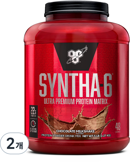 신타6 정품 프로틴 파우더 초코맛, 2.27kg, 2개
