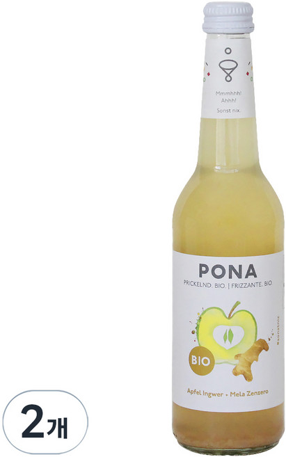 氣泡蘋果生薑碳酸飲料, 2個, 330ml