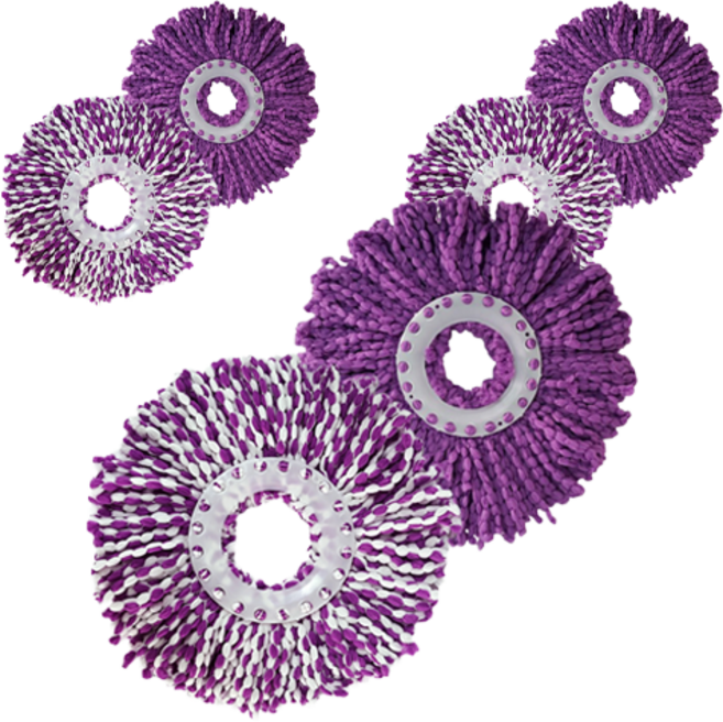 리아오 통돌이용 극세사걸레 리필 2P 랜덤 발송, 3세트