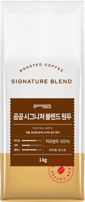 곰곰 시그니처 블렌드 원두, 홀빈(분쇄안함), 1kg, 1개