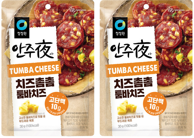 안주야 치즈촘촘 툼바치즈, 30g, 2개
