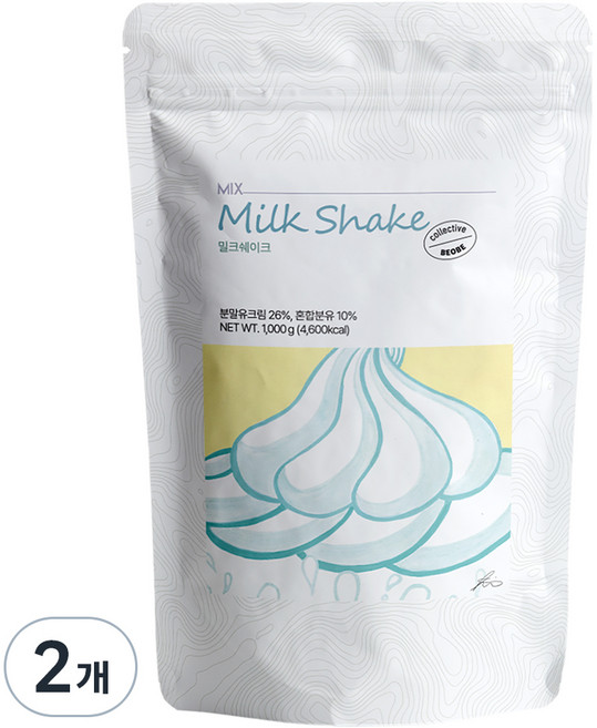 베오베 밀크쉐이크 파우더, 1kg, 2개