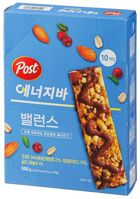 포스트 에너지바 밸런스, 500g, 1개 - 쿠팡