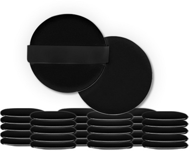 OON 바다하리 메이크업 에어퍼프, 블랙, 30개