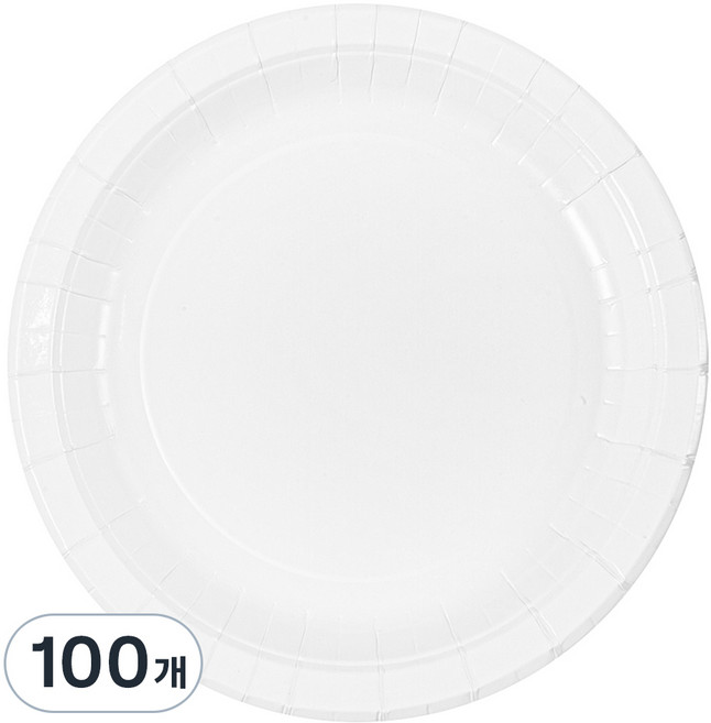 탐사 종이접시 18cm, 100개입, 1개