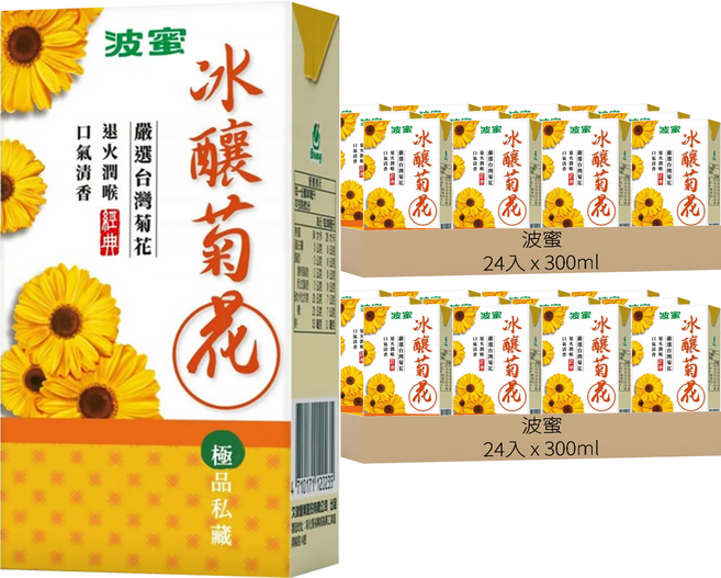 波蜜 冰釀菊花, 300ml, 48入