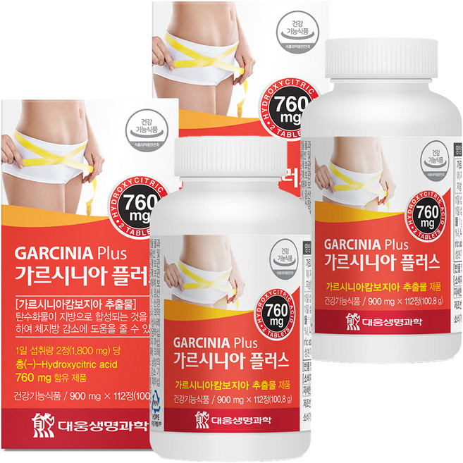 대웅생명과학 가르시니아 플러스, 112정, 2개