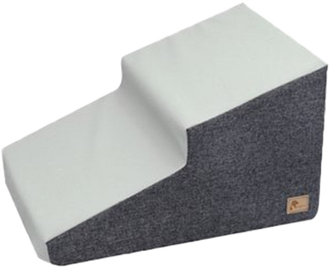 더플래 강아지 디딤 논슬립 계단 2단, 그레이, 1개