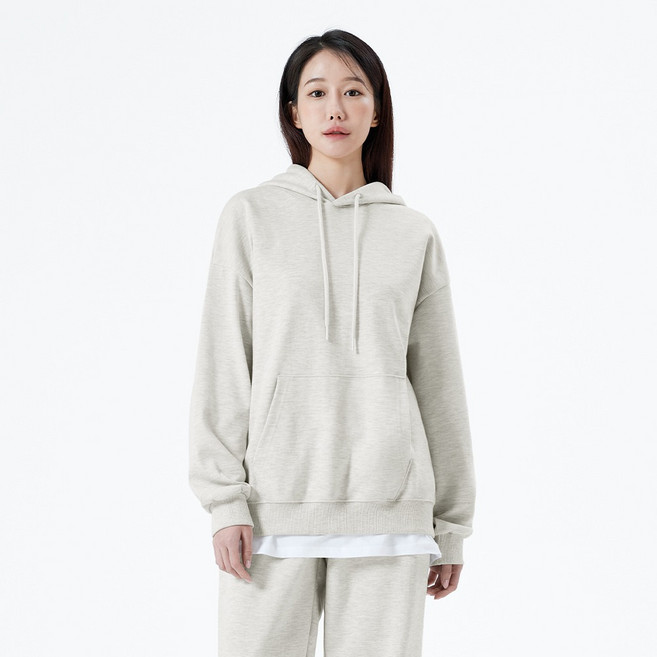 Naven 男女通用 寬鬆版型 刷毛連帽T恤 N86HT