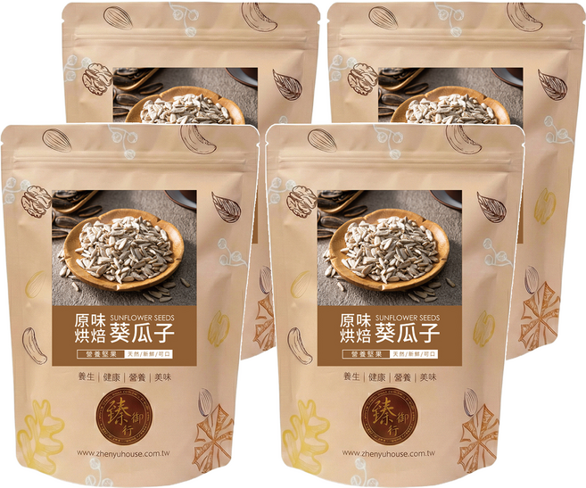 臻御行 原味烘焙葵瓜子, 4個, 300g