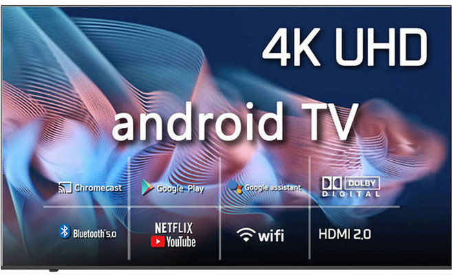 하이나비 4K UHD LED 구글 안드로이드 TV, 189cm(75인치), K75UHD AI NINE-E, 벽걸이형, 방문설치