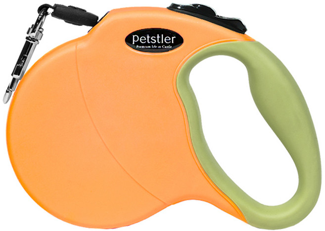 페슬러 반려견 자동 리드줄 5m, 프레쉬오렌지, 1개