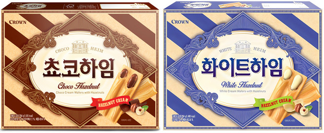 크라운 화이트하임 284g + 쵸코하임 284g, 1세트