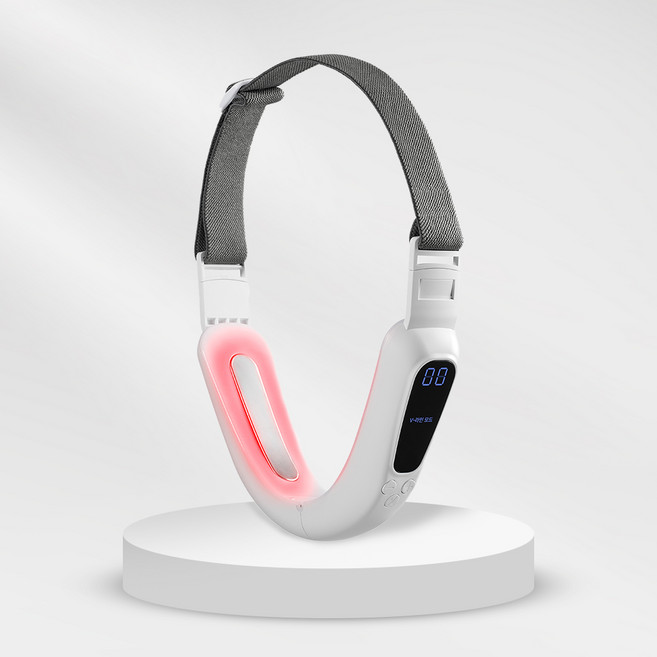 에르고바디 쉐이피브이라인밴드 EMS 얼굴 마사지기, EB24-VB02, 화이트