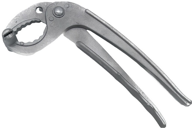 로이윙 가정용 뚝배기 집게, 실버, 1개