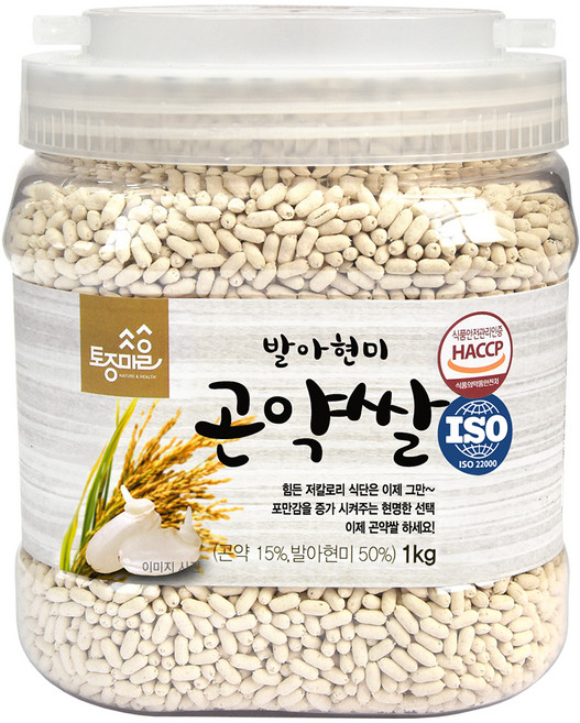 토종마을 발아현미 곤약쌀, 1kg, 1개