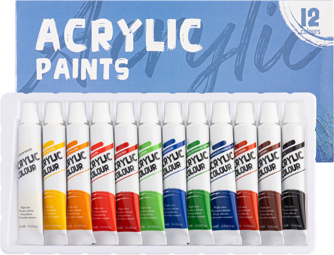 페르노엘 베이직 아크릴 물감, 12ml, 12색