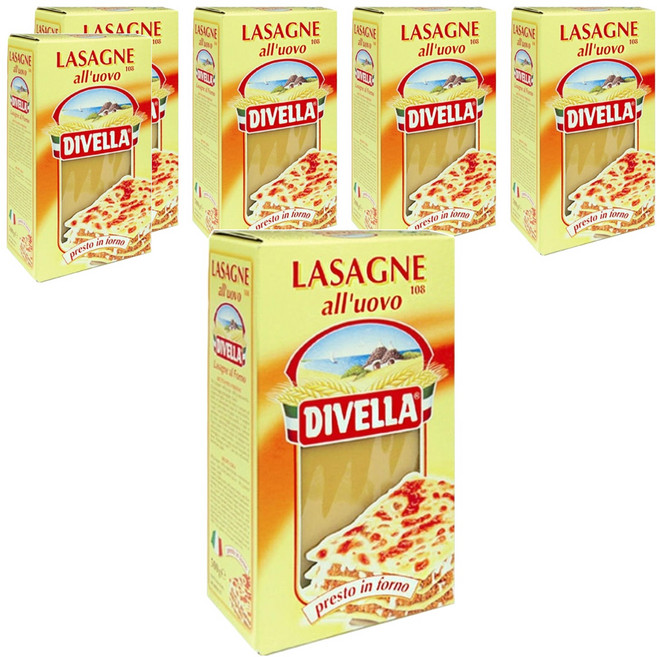 디벨라 라자냐 파스타, 500g, 6개