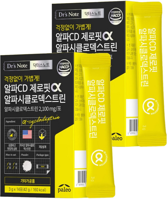 팔레오 알파CD 제로핏 알파시클로덱스트린 14p, 42g, 2개