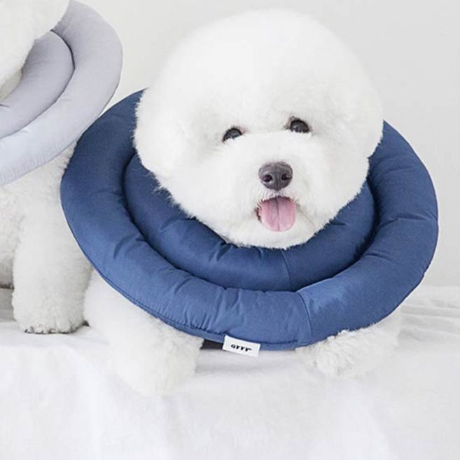 동원아르르 반려동물 UFO 넥카라, 네이비, 1개