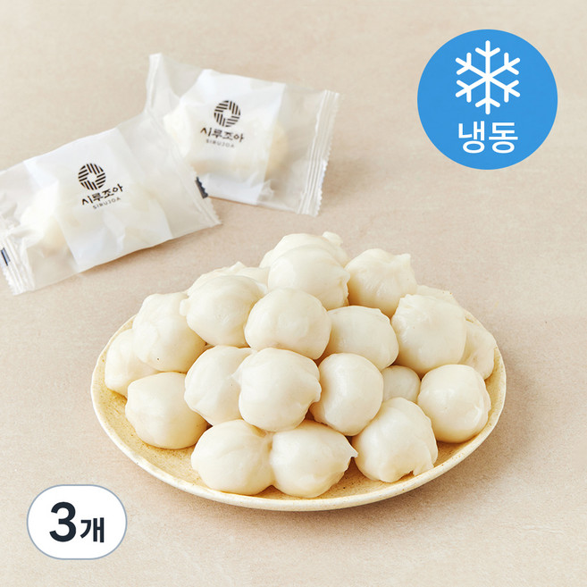 시루조아 흰 꿀떡, 1.28kg, 1개입, 3개