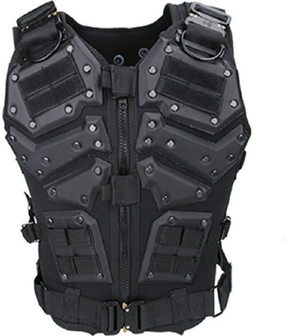 월드 다목적 밀리터리 전술 조끼 25-AA224, 1개, 블랙